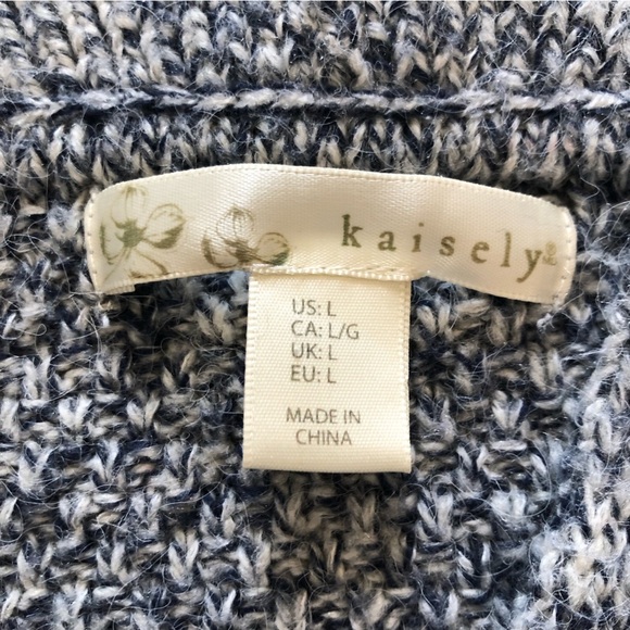Anthropologie Kaisely Marled Wool Blend Dolman Sleeve Cardigan - Picture 5 of 8